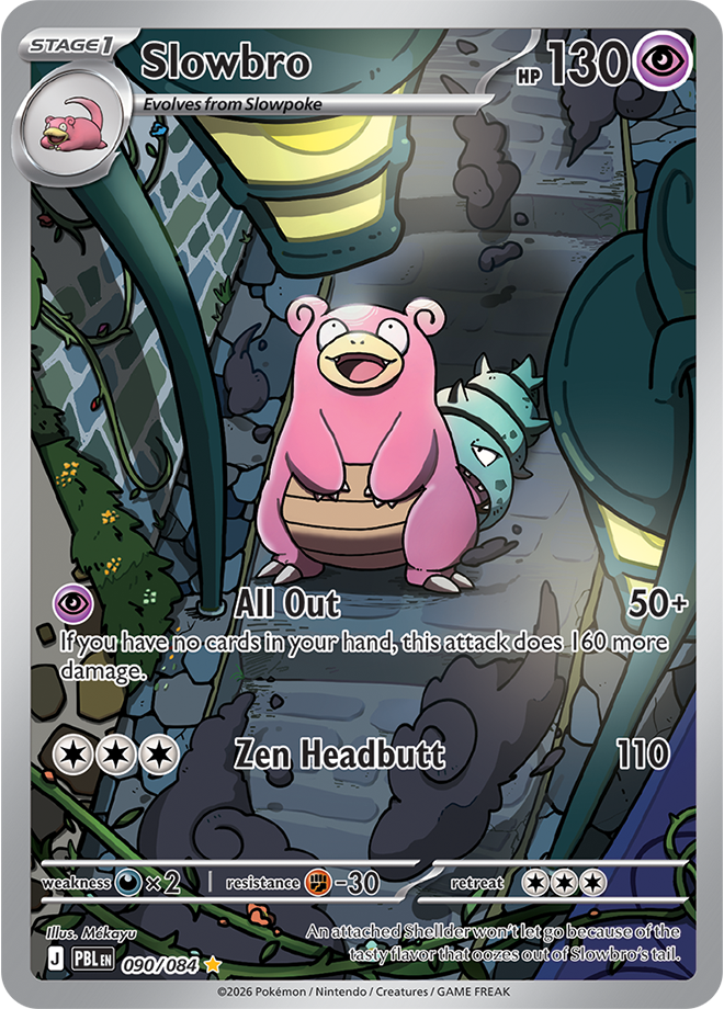 Slowbro, card 090 of 084
