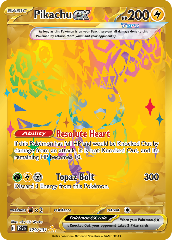 Pikachu Hyper Rare Prismatic Evolutions