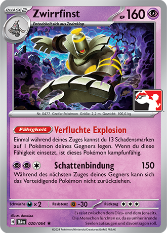 Pokémon-Sammelkartenspiel-Karte: Zwirrfinst