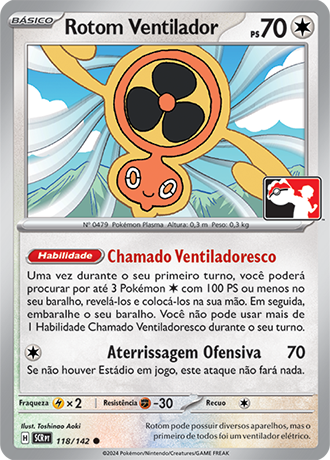 Carta do Pokémon Estampas Ilustradas: Rotom Ventilador