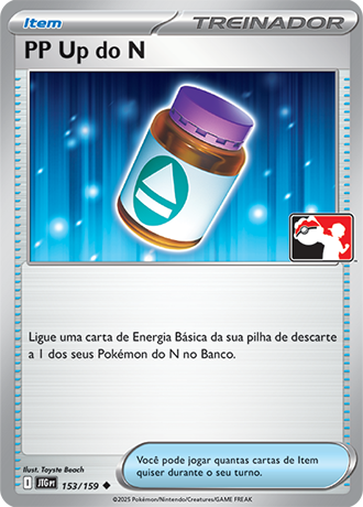 Carta do Pokémon Estampas Ilustradas: PP Up do N