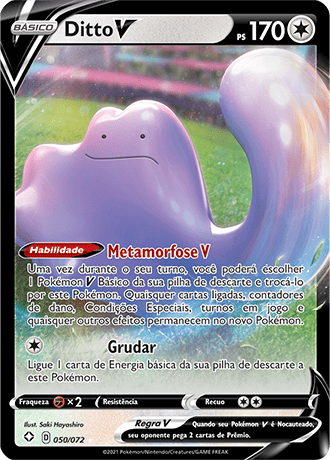 Carta Pokémon Ditto Vmax Shiny Destinos Brilhantes