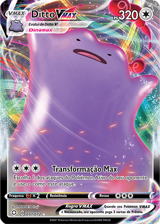 Carta pokemon Ditto V Shiny Destinos Brilhantes