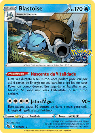 Baralho Batalha V - Blastoise V- Deck - Jogo Pokémon Raro